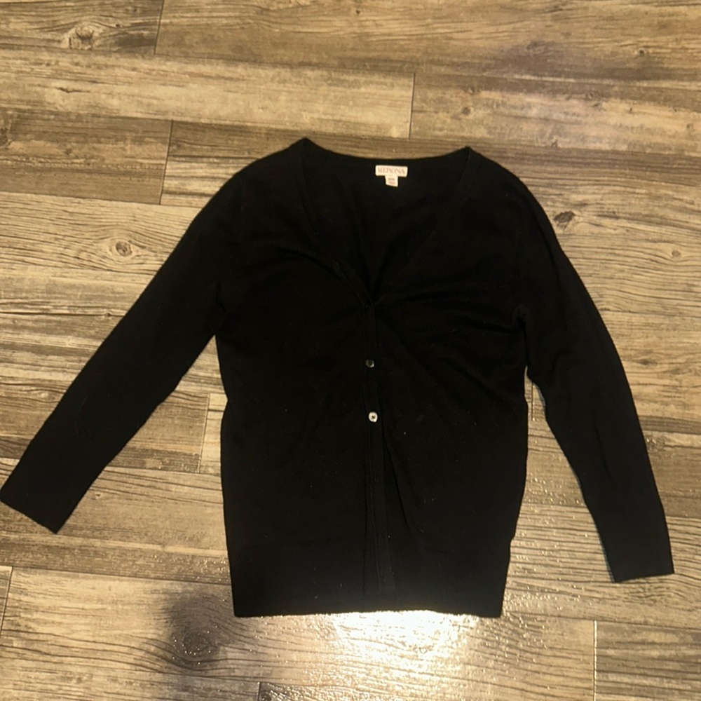 Black cardigan